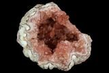 Pink Amethyst Geode Section - Argentina #124166-1